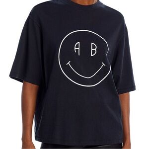 Anine Bing Avi Smile Graphic Tee